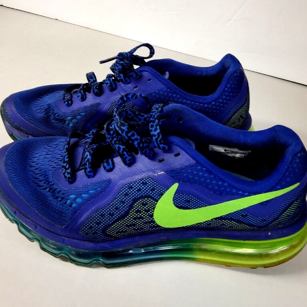 Nike Air Max  Running Shoes with Green Swoosh